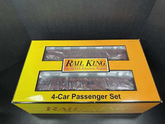 MTH RailKing 30-69064 Pennsylvania PRR 60' Madison passenger 4-car set NIB0