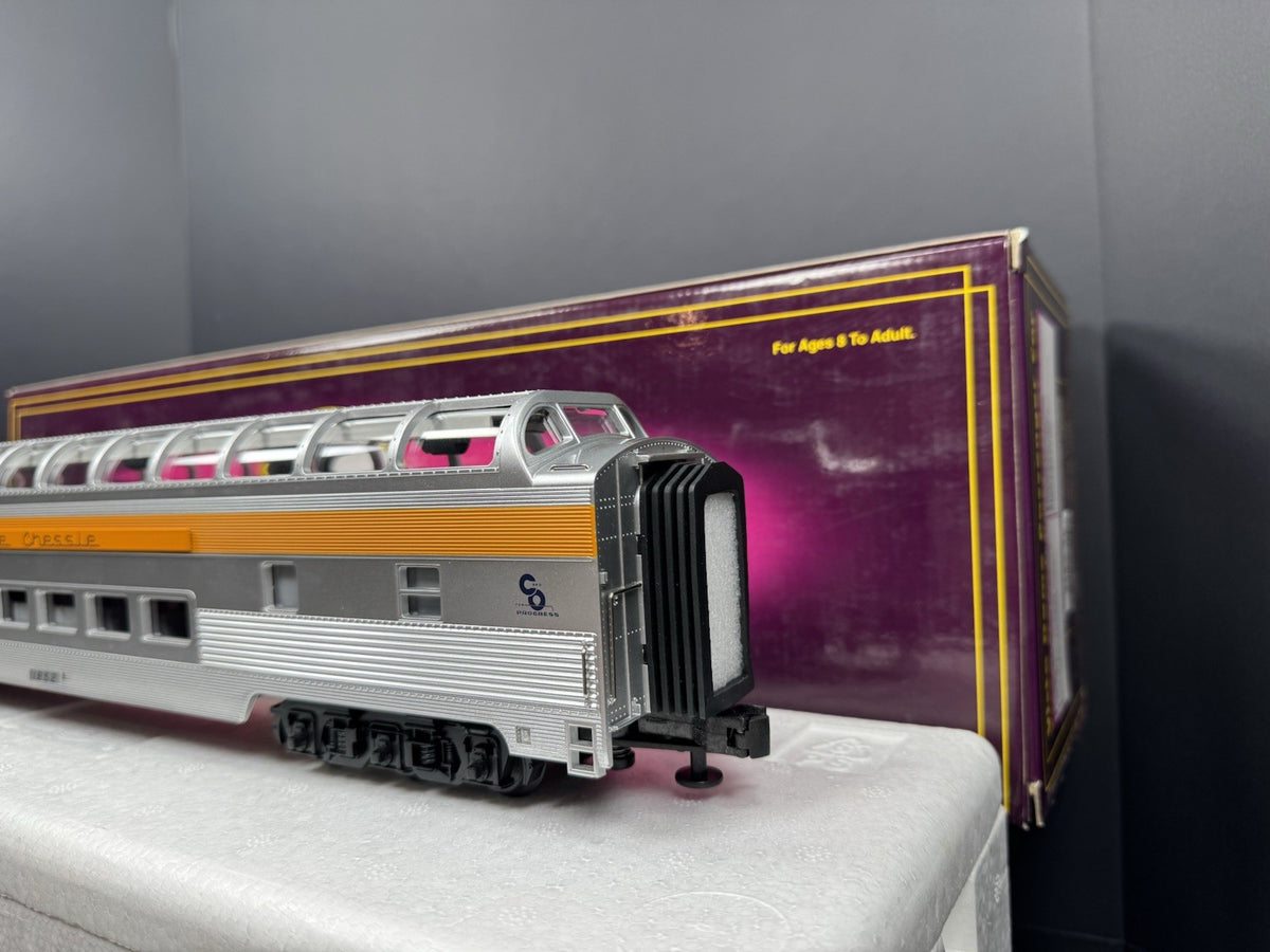 MTH 20-6749 Chessie 70' full-length vista dome passenger car #1852 LNIB4