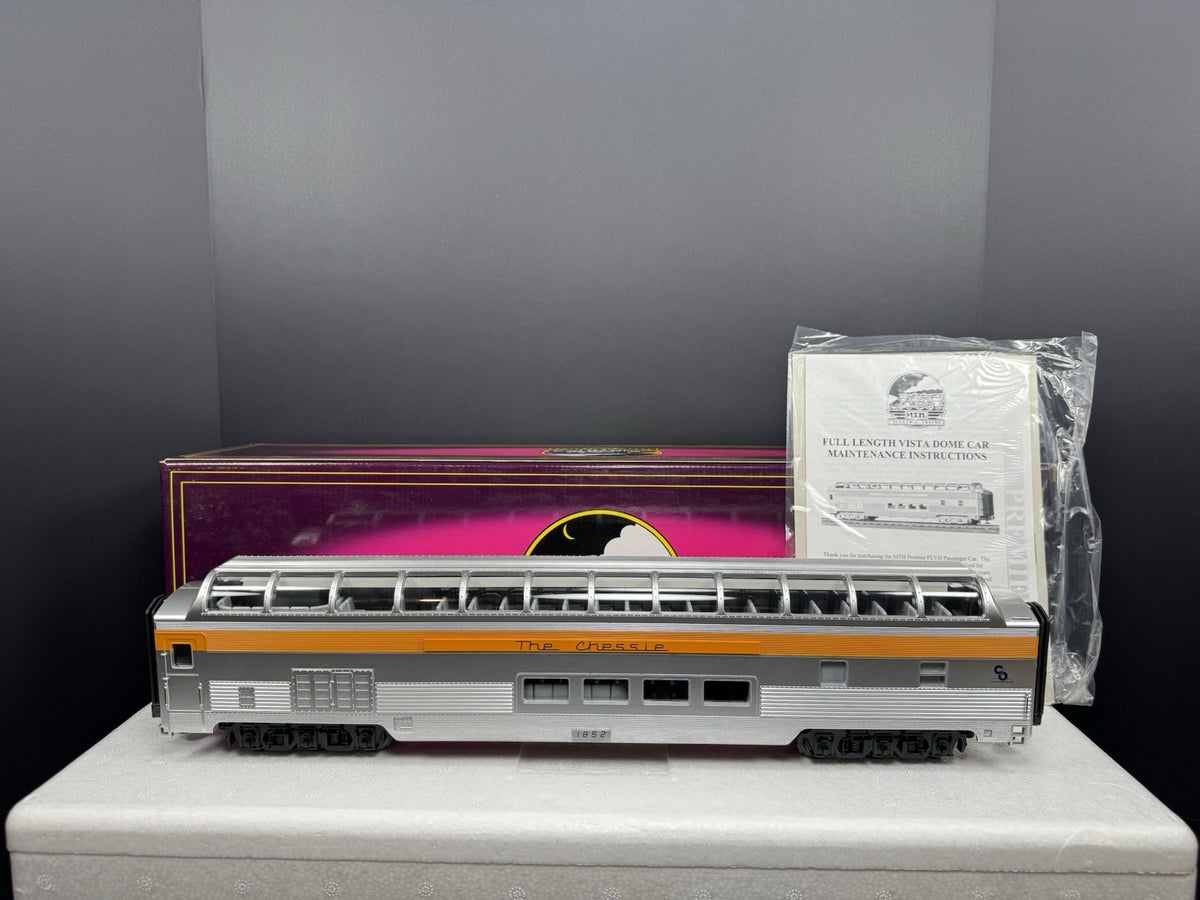 MTH 20-6749 Chessie 70' full-length vista dome passenger car #1852 LNIB0