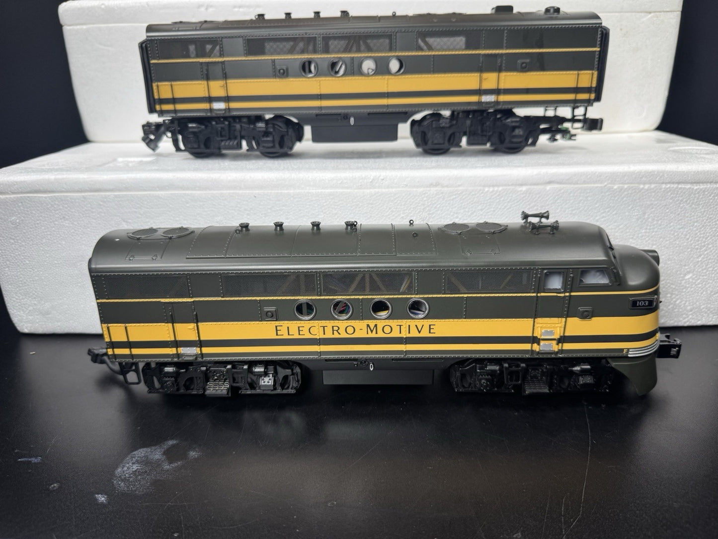 MTH 20-2277-1 Electro Motive Division FT diesel engine ABA set #103 PS2 BCR LNIB3