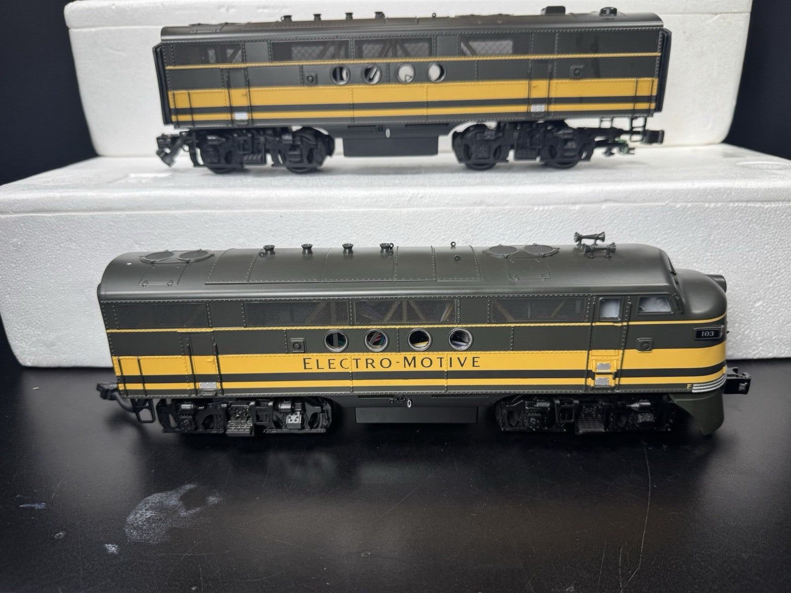 MTH 20-2277-1 Electro Motive Division FT diesel engine ABA set #103 PS2 BCR LNIB3