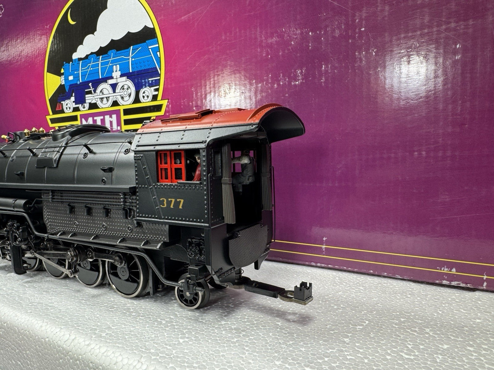 MTH 20-3516-1E Pennsylvania PRR 2-8-8-2 Y-3 steam engine #377 PS3 EX4