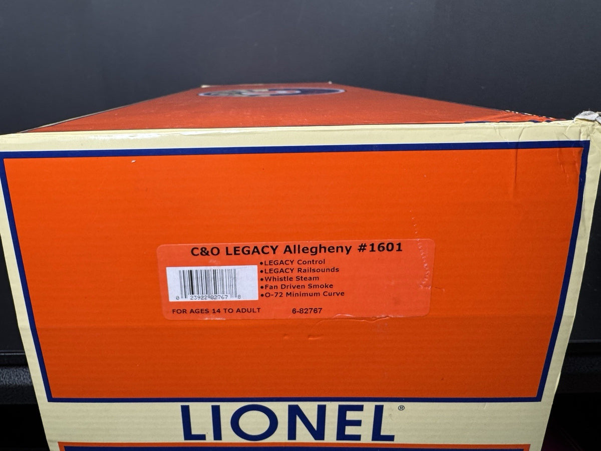 Lionel LEGACY 6-82767 Chesapeake & Ohio C&O Allegheny steam engine #1601 EX19