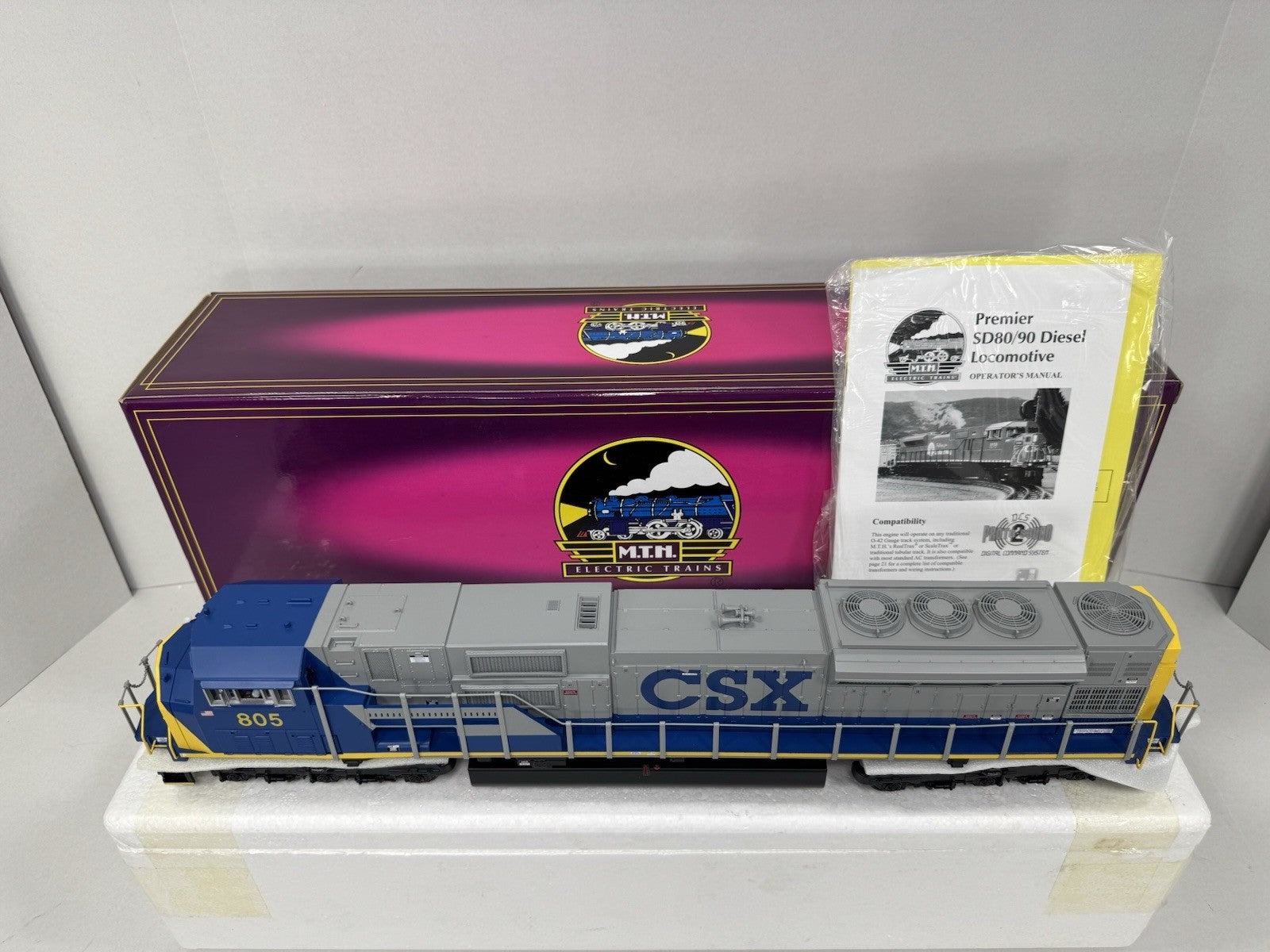 MTH 20-2301-1 CSX SD-80MAC diesel engine #805 PS 2.0 BCR LNIB10