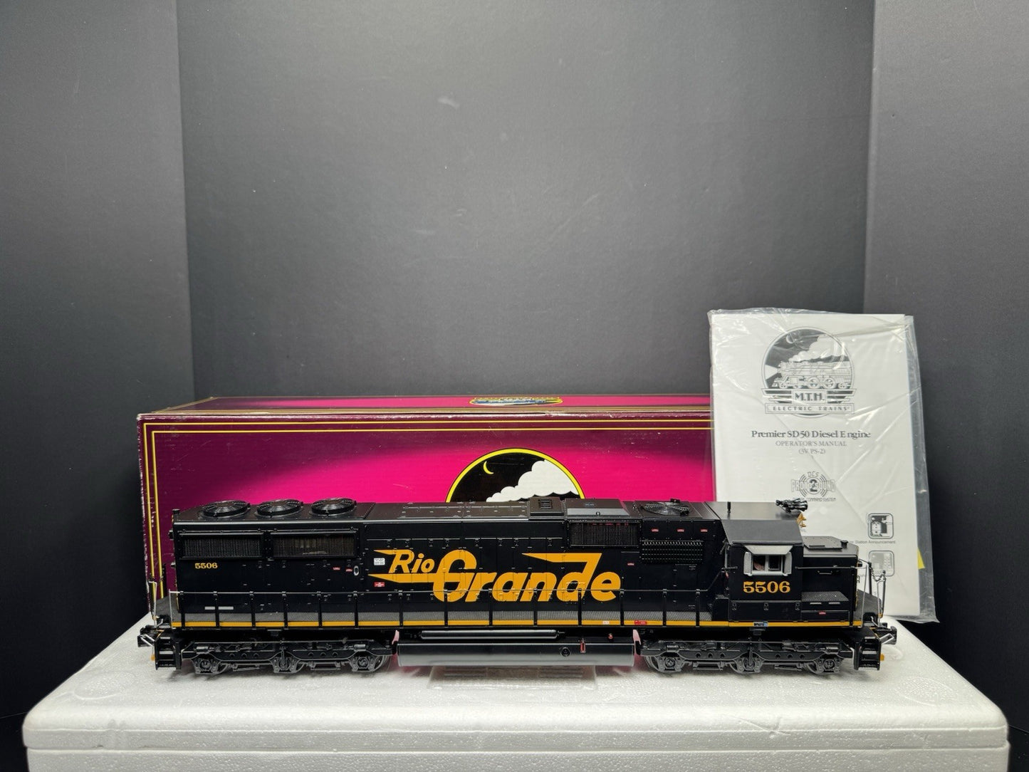 MTH 20-2579-1 Denver & Rio Grande SD50 diesel engine #5506 PS2 BCR LNIB5