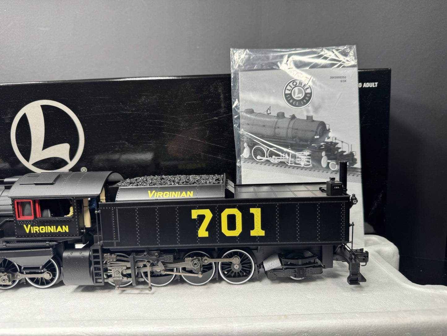 Lionel VISIONLINE 2431070 Virginian Triplex steam engine #701 LNIB4