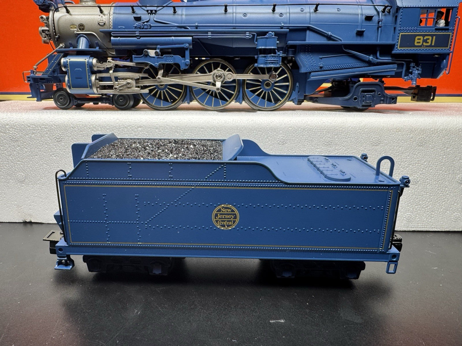 Lionel 6-21787 TMCC Jersey Central CNJ Blue Comet steam passenger set EX10