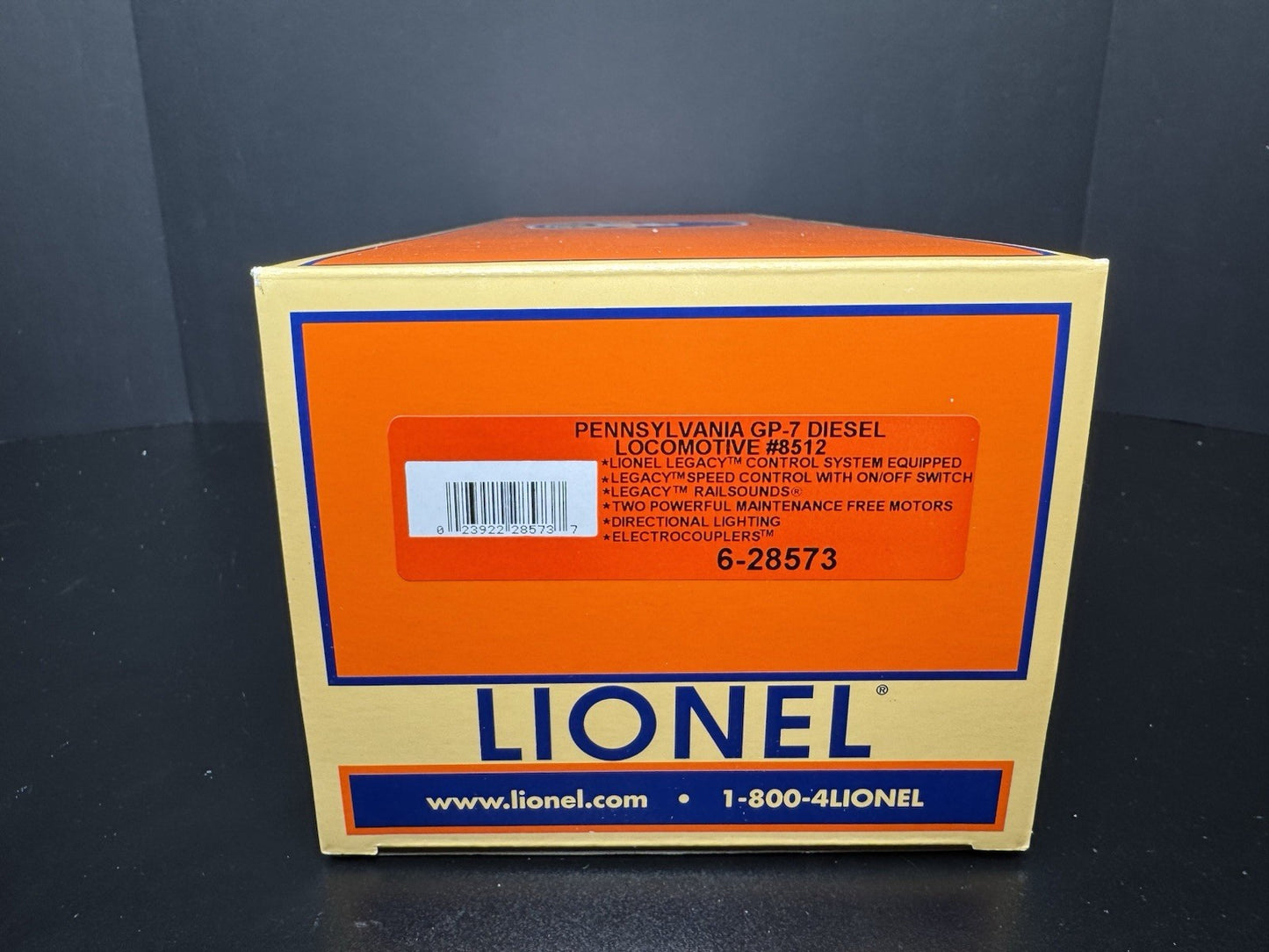 Lionel LEGACY 6-28573 Pennsylvania PRR GP7 diesel engine #8512 LNIB14