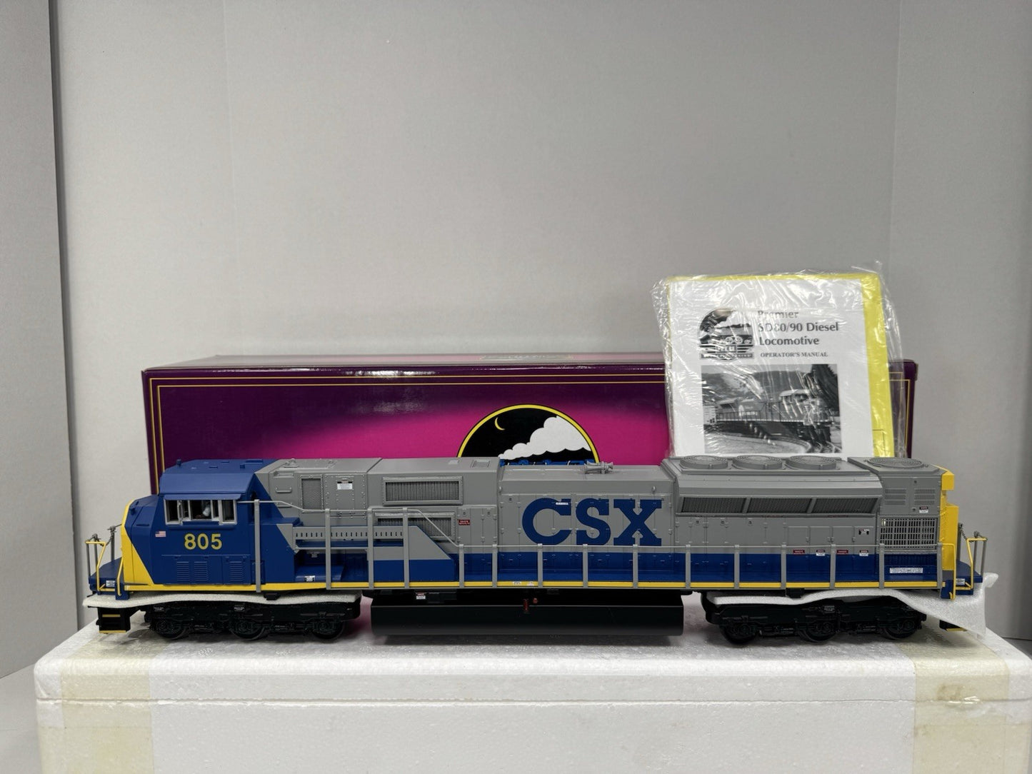 MTH 20-2301-1 CSX SD-80MAC diesel engine #805 PS 2.0 BCR LNIB5