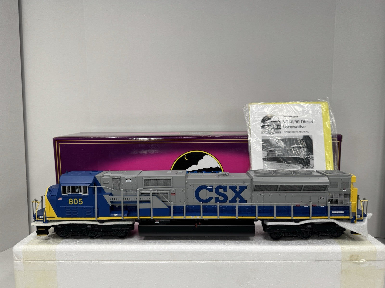 MTH 20-2301-1 CSX SD-80MAC diesel engine #805 PS 2.0 BCR LNIB5