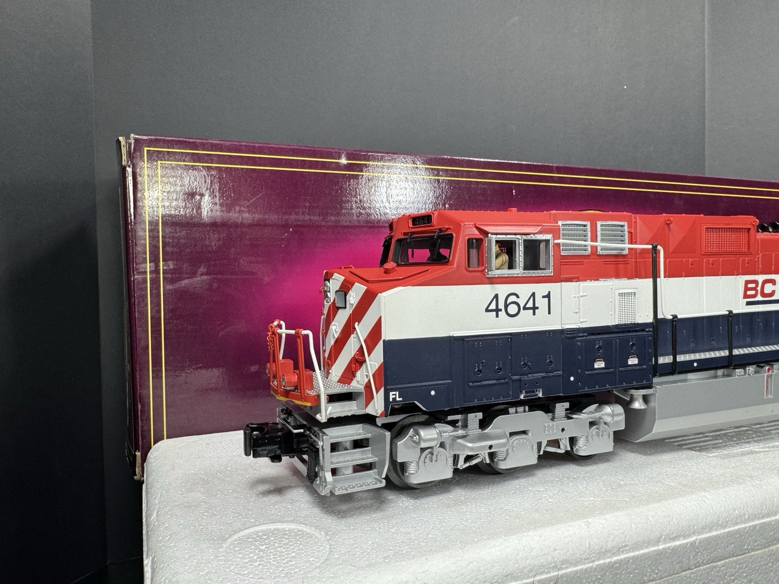 MTH 20-2429-3 BC Rail Dash-9 nonpowered diesel engine #4641 LNIB1