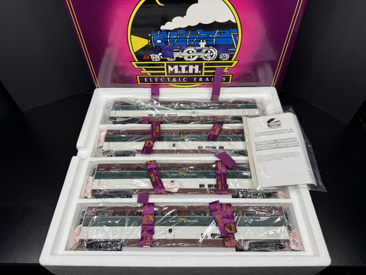 MTH 20-6578 Amtrak Northwest Cascades SuperLiner coach 4-car set NIB0