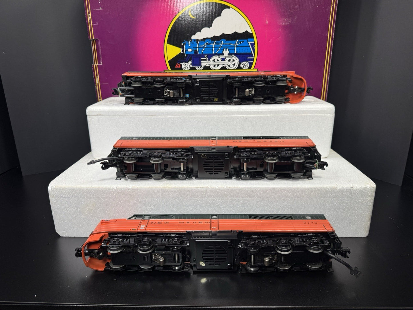 MTH 20-2635-1 New Haven NH Alco PA diesel engine ABA set #0767 PS2 BCR EX12