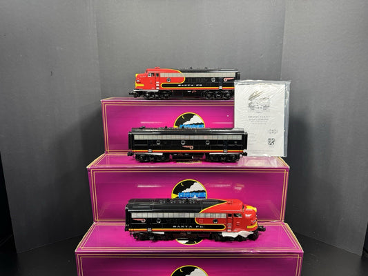 MTH 20-21601-1 Santa Fe Black Bonnet F-3 diesel engine ABA set #2334 #2335 NIB0