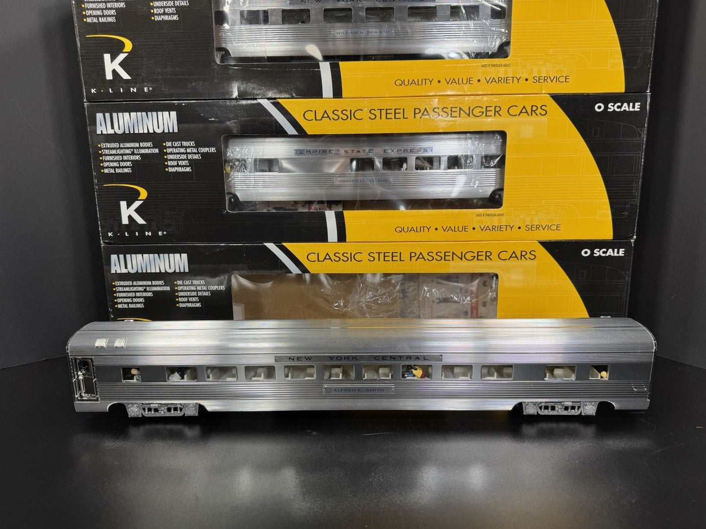 K-Line K-4670C New York Central NYC 21" aluminum passenger 3-car set LNIB5