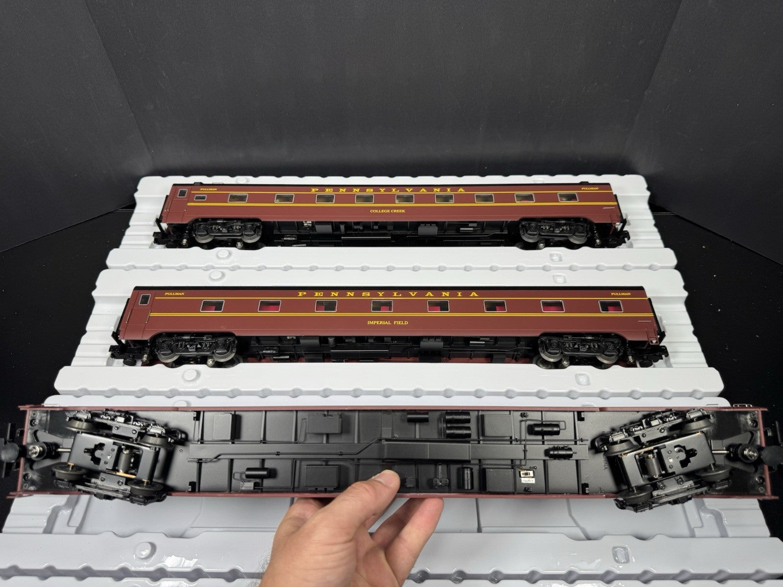 Lionel 6-83022 Pennsylvania PRR Broadway Limited 21" passenger 4-car set LNIB5