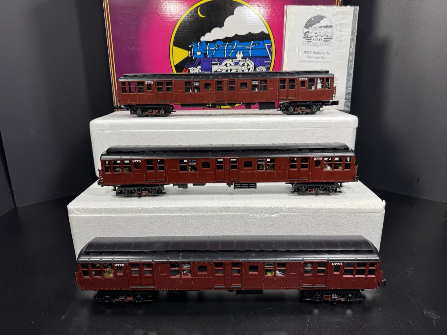 MTH 20-2675-1 BMT Standards subway 3-car set PS2 BCR LNIB0