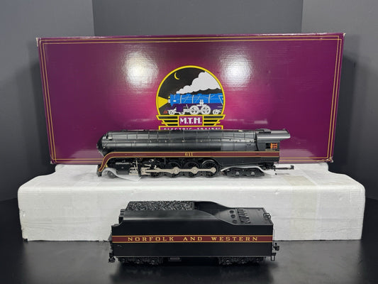 MTH 20-3947-1 Norfolk & Western N&W 4-8-4 J-class steam engine #611 PS3 LNIB0