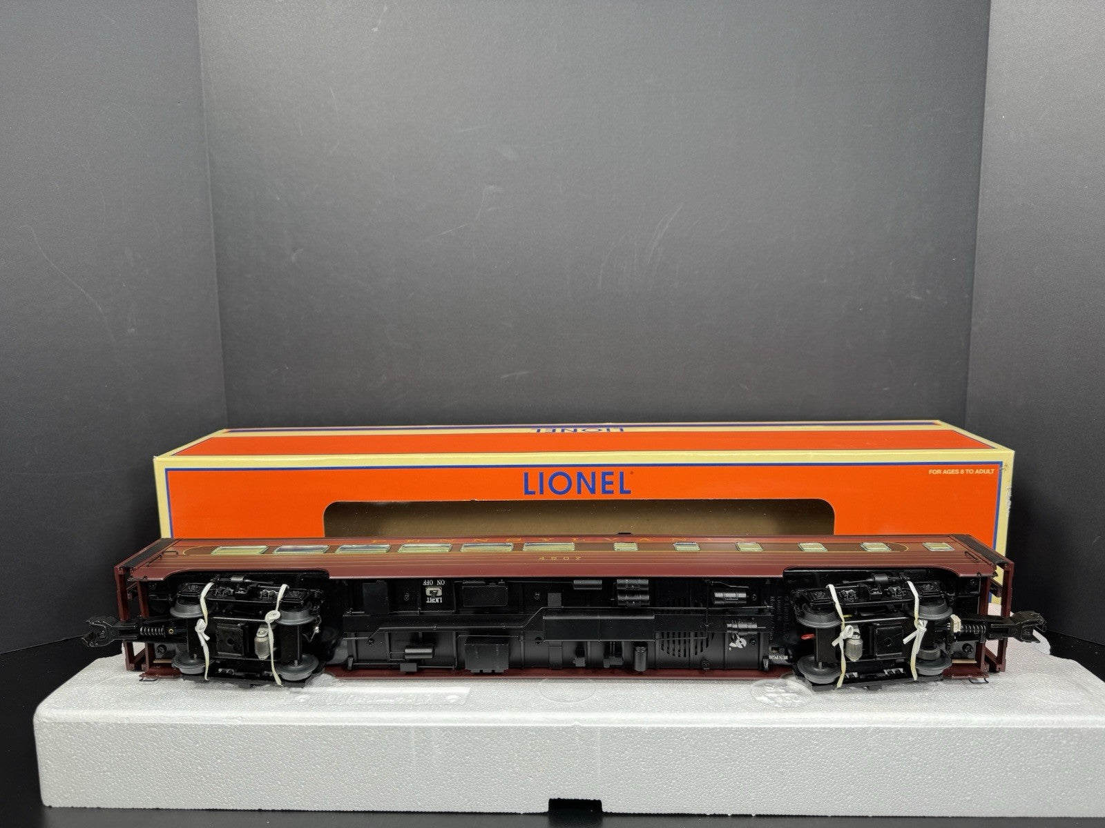 Lionel 6-25423 Pennsylvania PRR 18" aluminum StationSounds diner car #4507 LNIB10