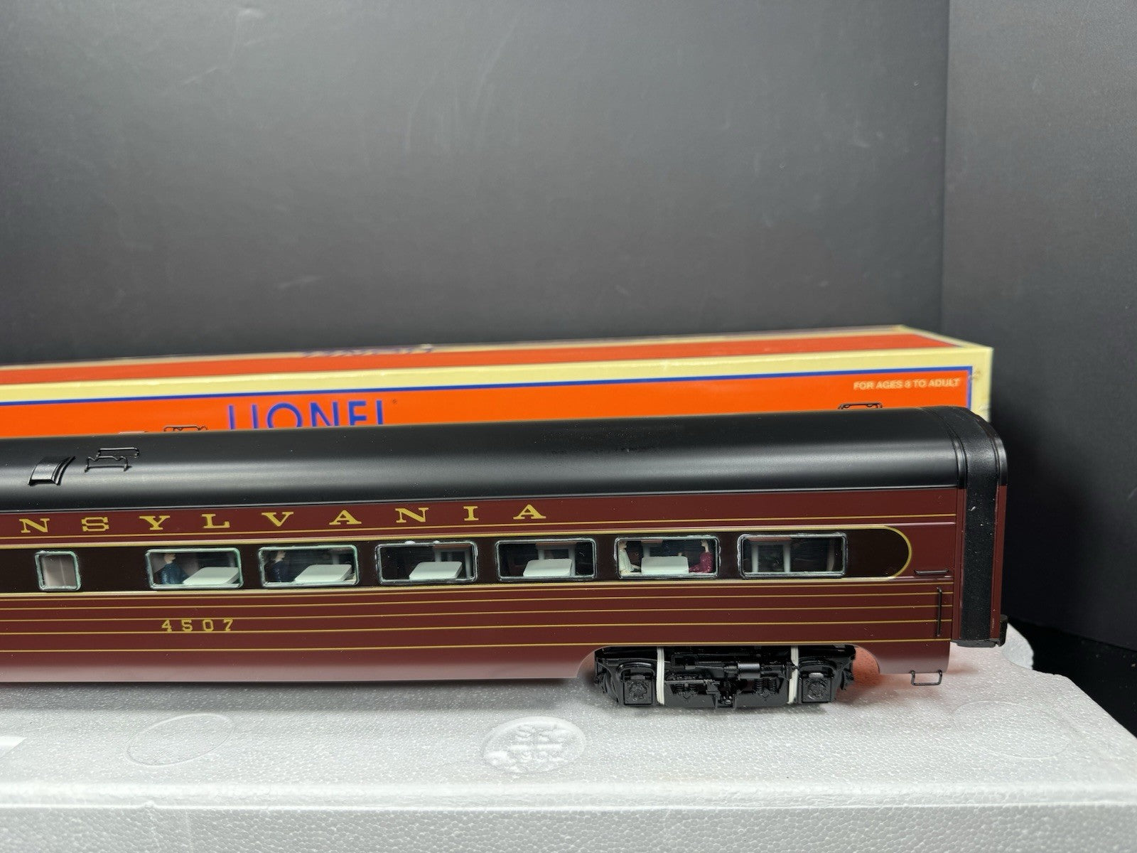Lionel 6-25423 Pennsylvania PRR 18" aluminum StationSounds diner car #4507 LNIB3