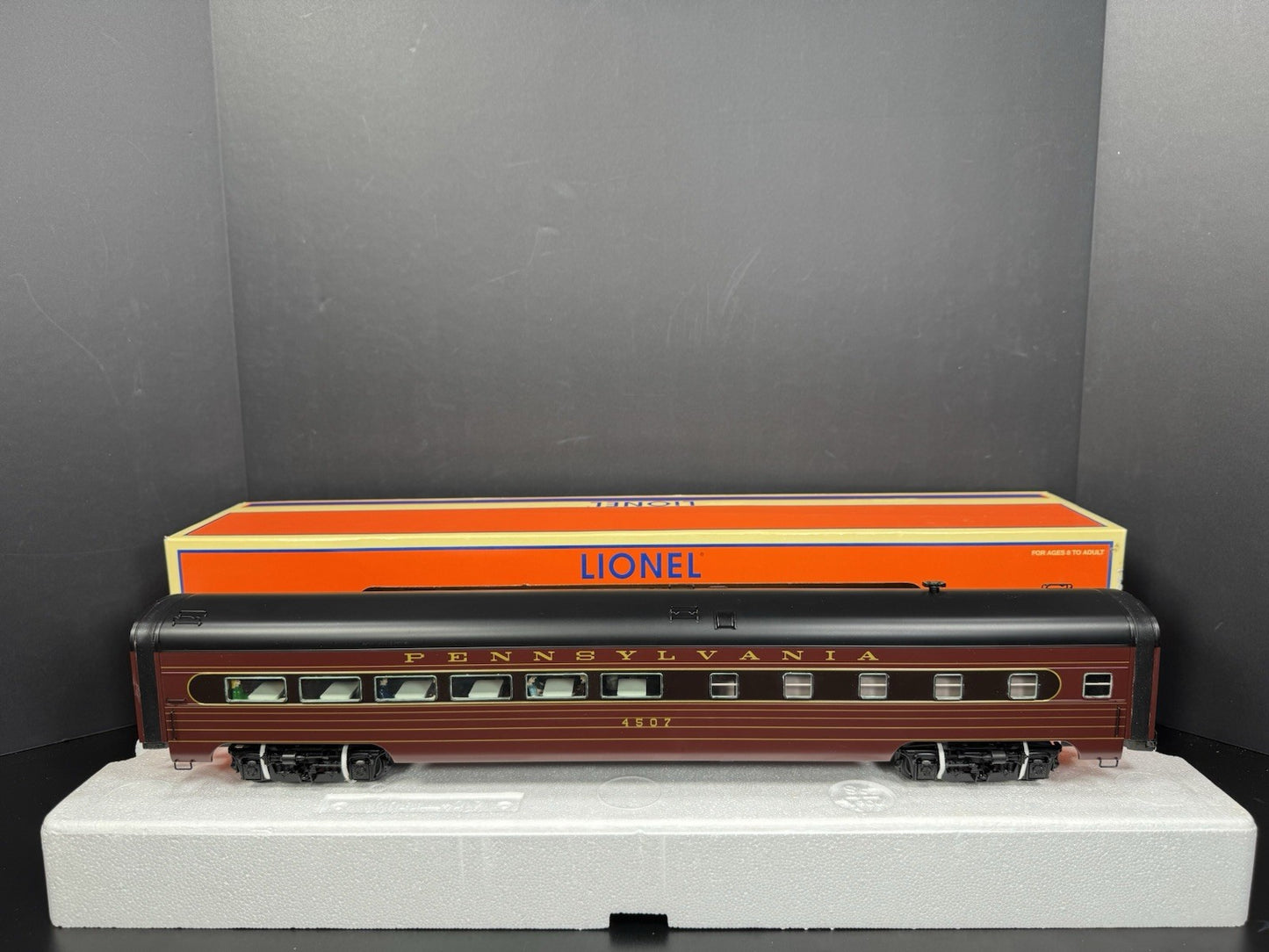 Lionel 6-25423 Pennsylvania PRR 18" aluminum StationSounds diner car #4507 LNIB5