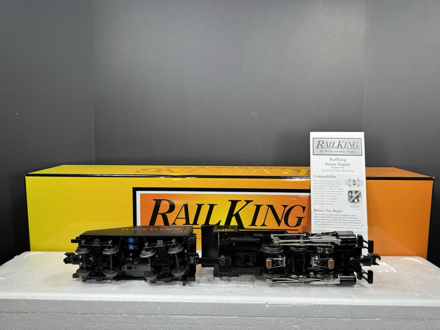 MTH RailKing 30-1846-1 Reading 0-6-0 steam switcher engine #1462 PS3 LNIB10