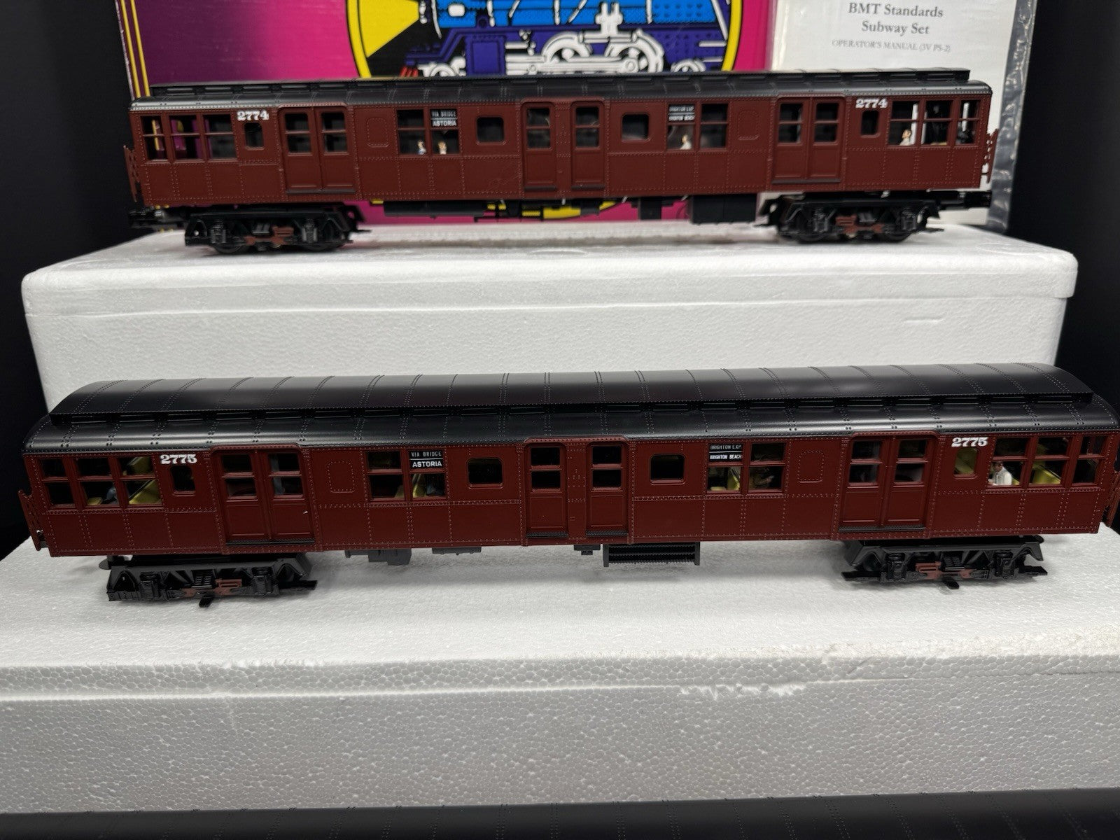 MTH 20-2675-1 BMT Standards subway 3-car set PS2 BCR LNIB2