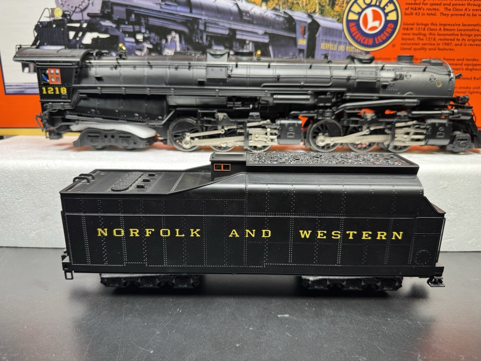 Lionel 6-28052 TMCC Norfolk & Western Class A 2-6-6-4 steam engine #1218 EX5