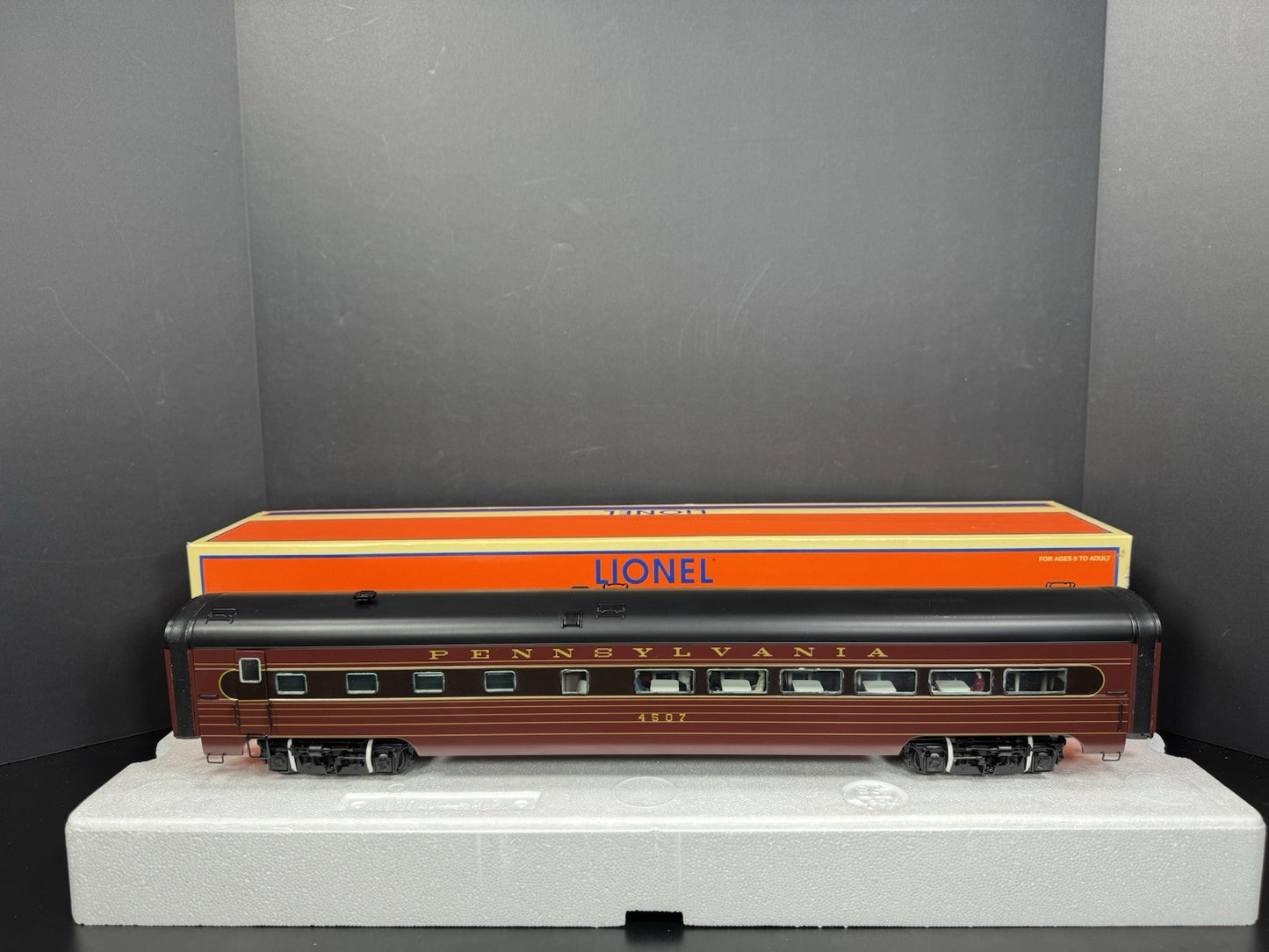 Lionel 6-25423 Pennsylvania PRR 18" aluminum StationSounds diner car #4507 LNIB0