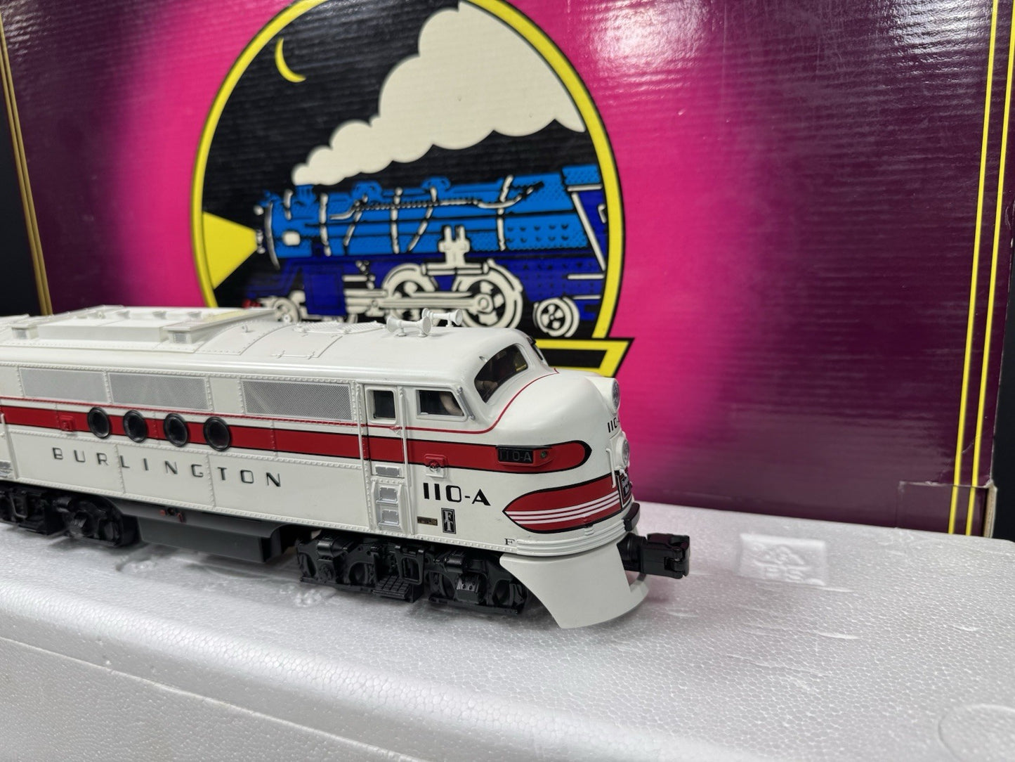 MTH 20-2443-1 Burlington FT diesel engine ABA set #110 PS2 BCR EX8