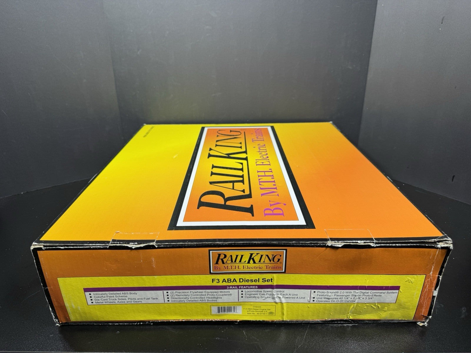 MTH RailKing 30-2716-1 B&O Chessie System F-3 diesel engine ABA set PS2 BCR13