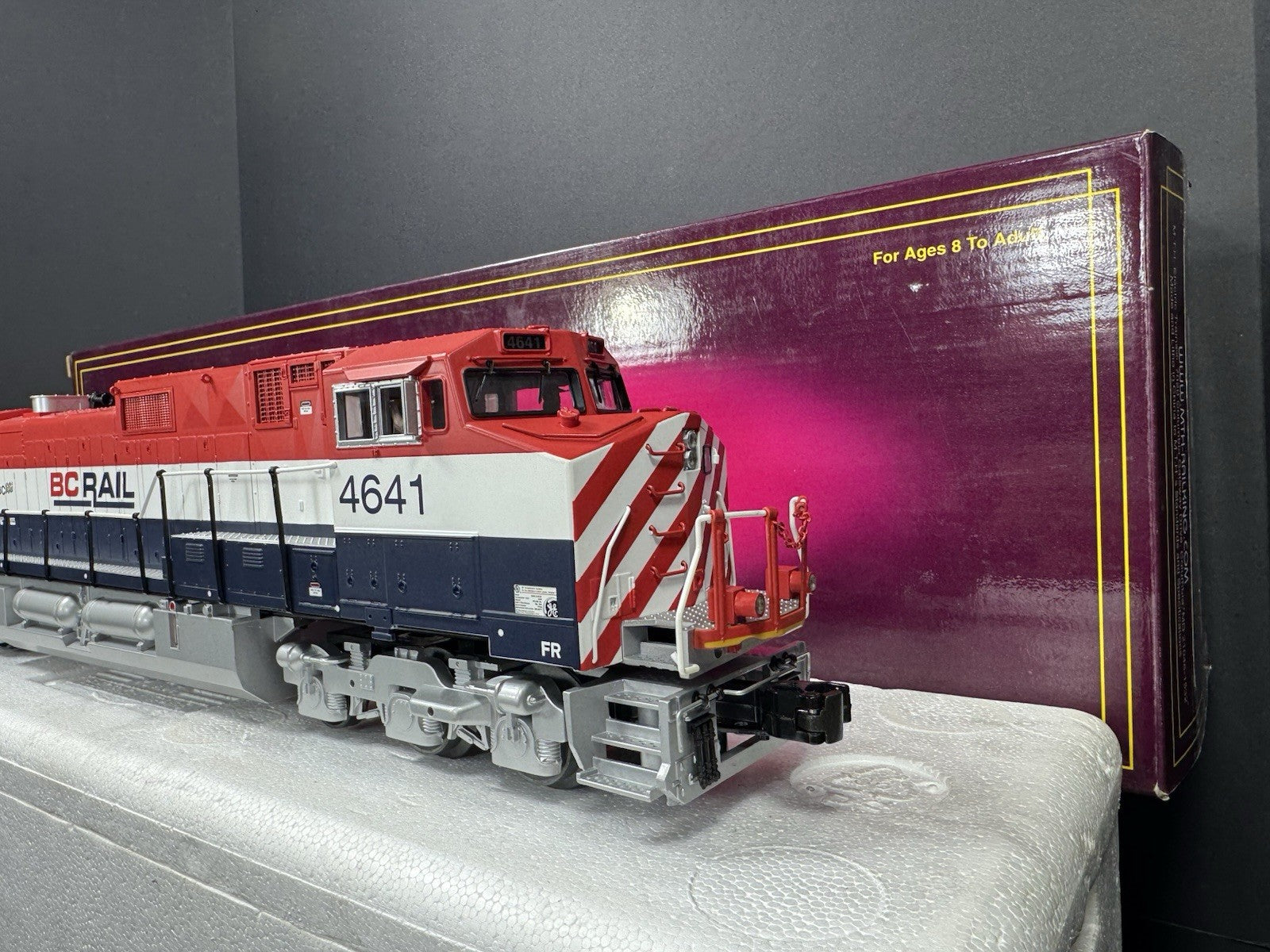 MTH 20-2429-3 BC Rail Dash-9 nonpowered diesel engine #4641 LNIB9
