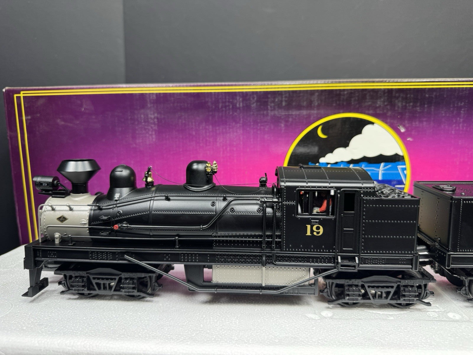 MTH 20-3106-1 Elk River Coal & Lumber 4-truck Shay steam engine #19 PS2 BCR LNIB7