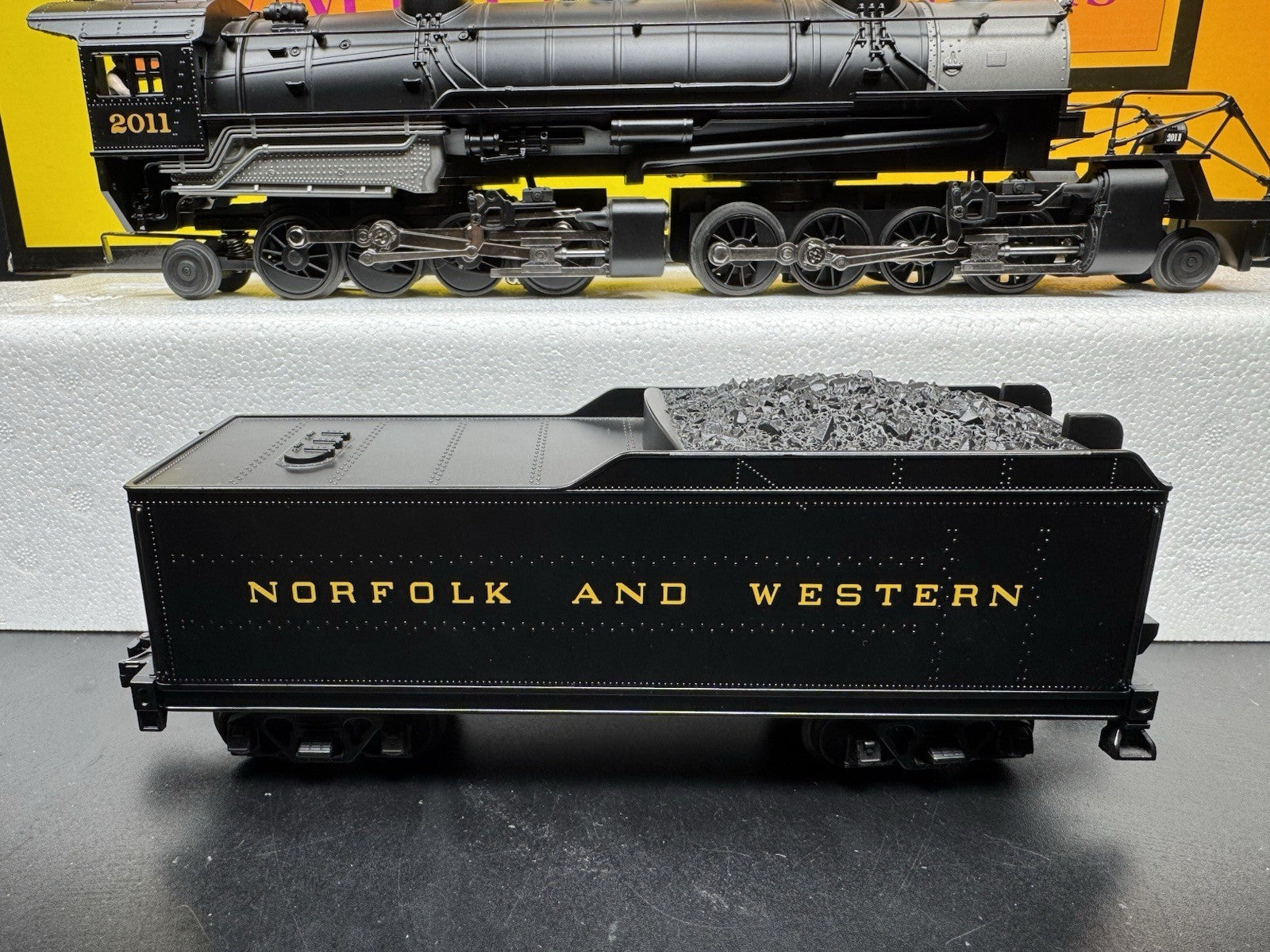 MTH RailKing 30-1307-1 Norfolk & Western 2-8-8-2 steam loco #2011 PS2 BCR LNIB11