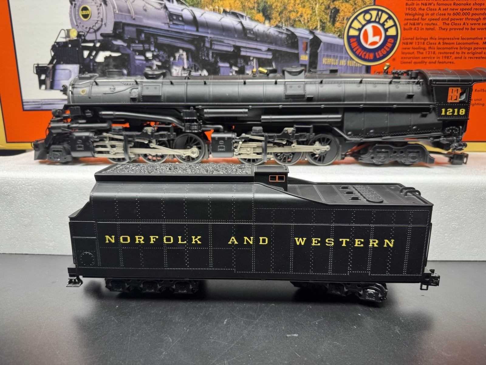 Lionel 6-28052 TMCC Norfolk & Western Class A 2-6-6-4 steam engine #1218 EX5