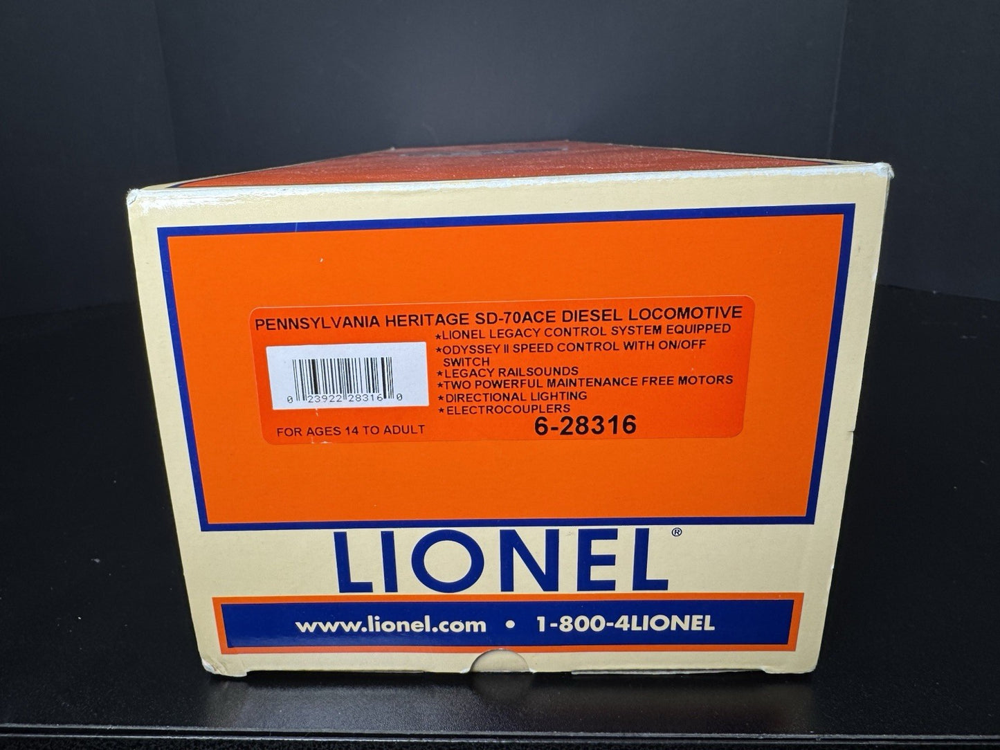 Lionel LEGACY 6-28316 NS heritage Pennsylvania SD70ACe diesel engine #1854 LNIB15