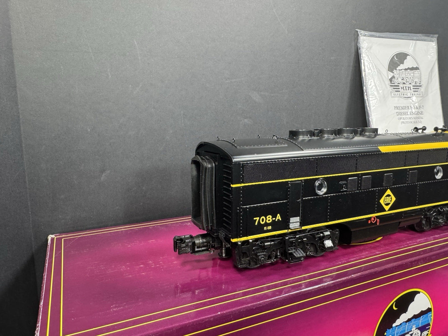 MTH 20-21459-1 & 20-21460-3 Erie F-3 diesel engine AB set #708 PS3 LNIB8