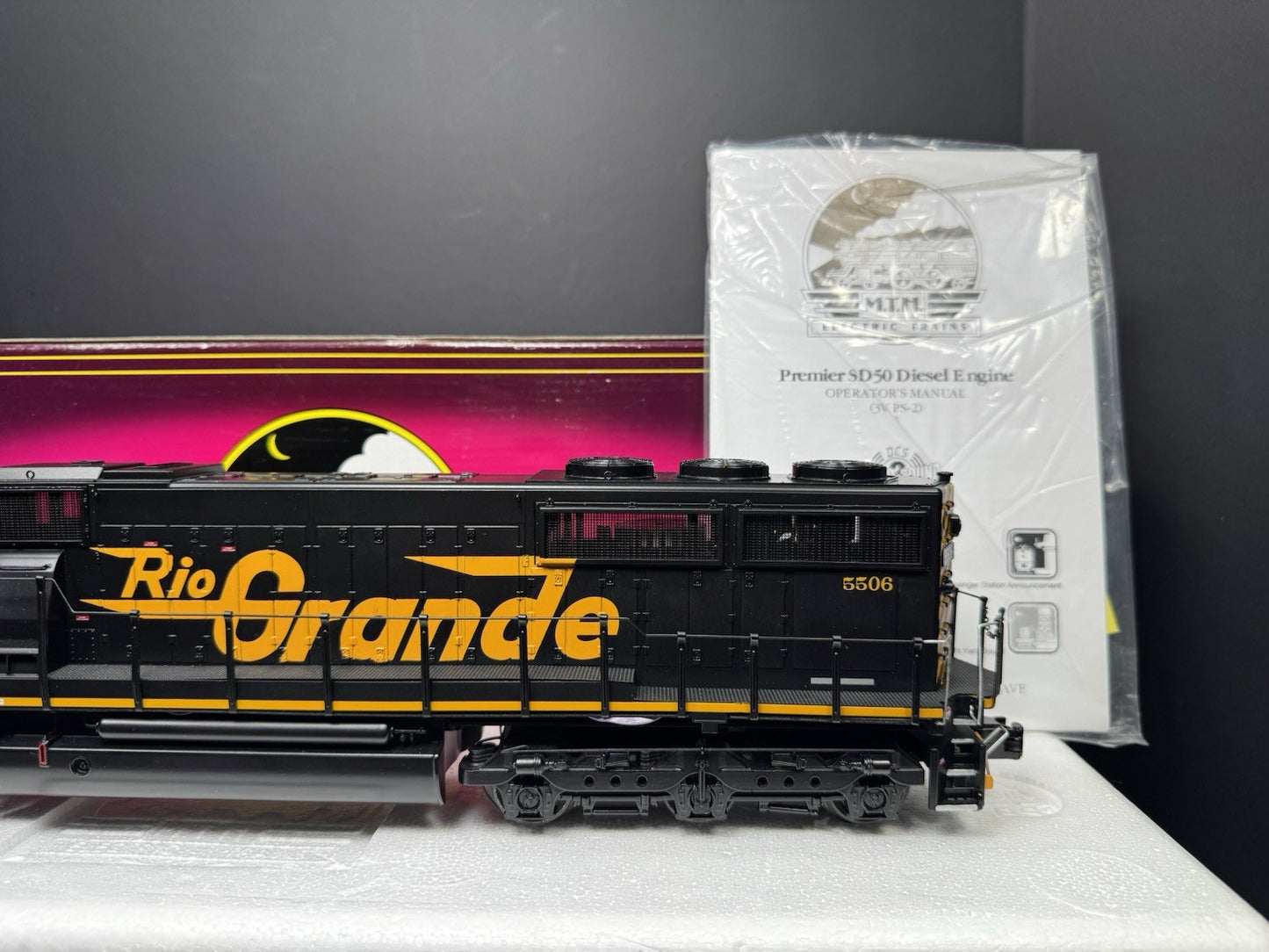 MTH 20-2579-1 Denver & Rio Grande SD50 diesel engine #5506 PS2 BCR LNIB3