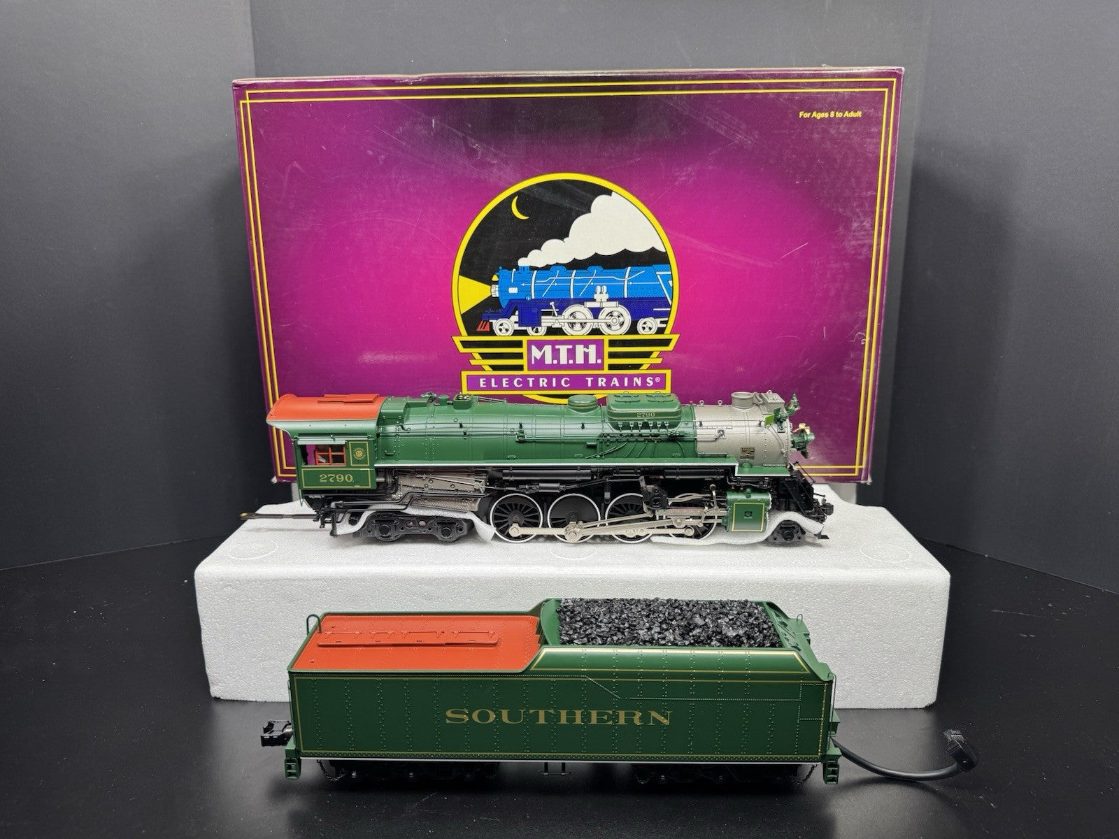 MTH 20-3189-1 Southern 2-8-4 K-4 Kanawha steam engine #2790 PS2 BCR NIB5