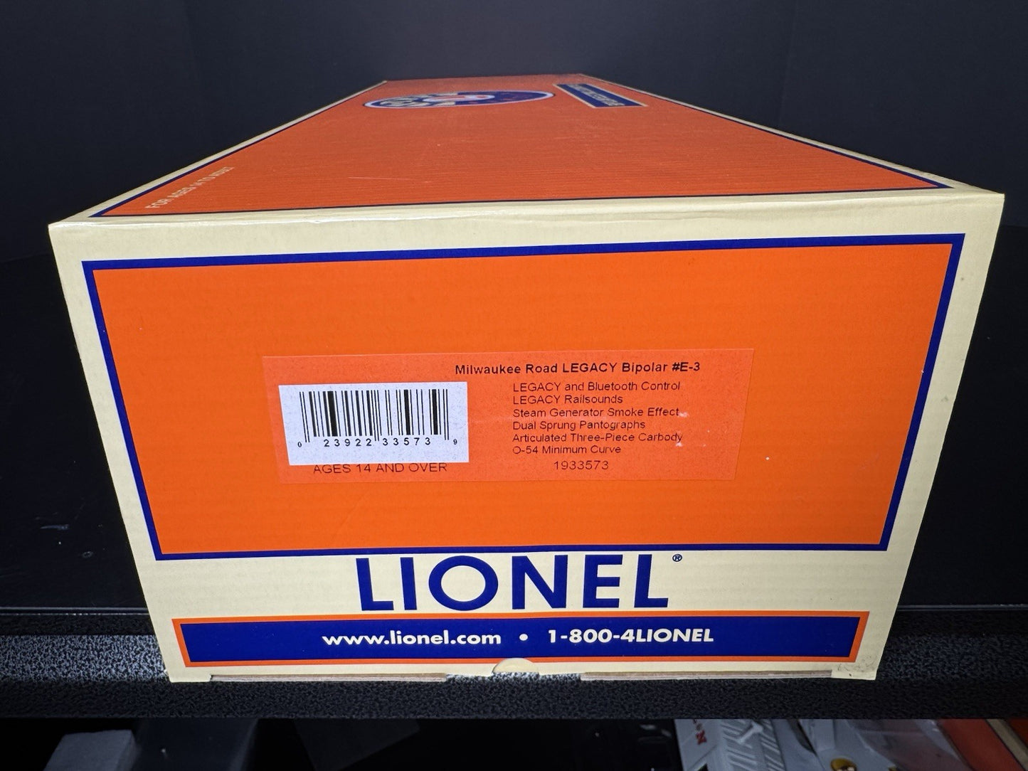 Lionel LEGACY 1933573 Milwaukee Road bipolar electric engine #3 LNIB15