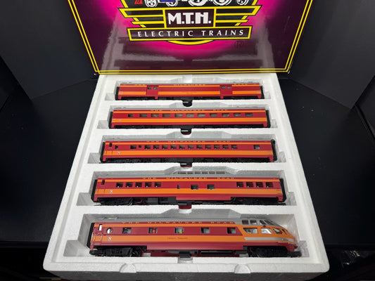 MTH 20-6552 Milwaukee Road Hiawatha 70' streamlined passenger 5-car set LNIB0