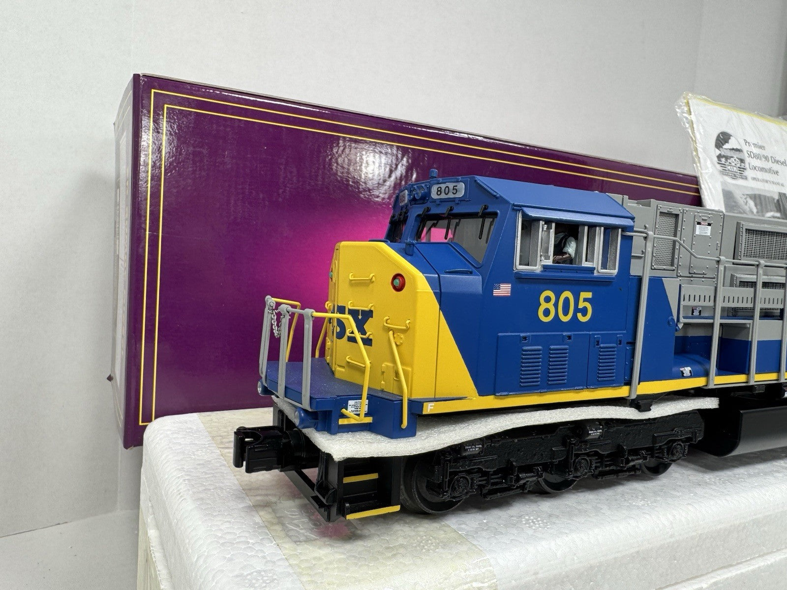MTH 20-2301-1 CSX SD-80MAC diesel engine #805 PS 2.0 BCR LNIB6