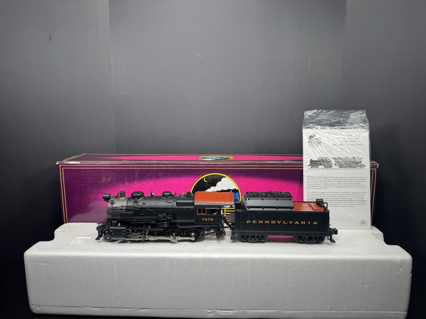 MTH 20-3055-1 Pennsylvania PRR H10s Consolidation steam engine #7676 PS2 EX0