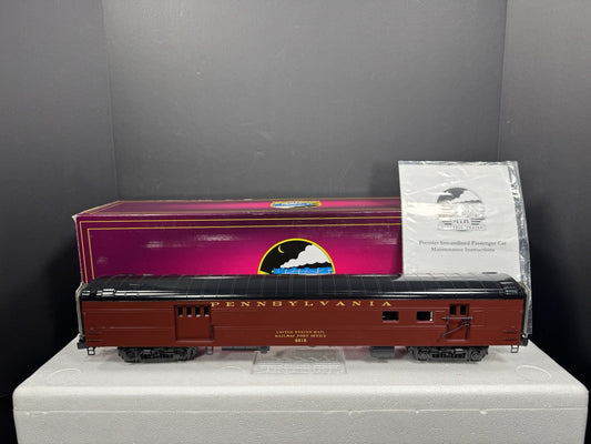MTH 20-64099 Pennsylvania PRR 70' streamlined RPO passenger car #6518 LNIB0