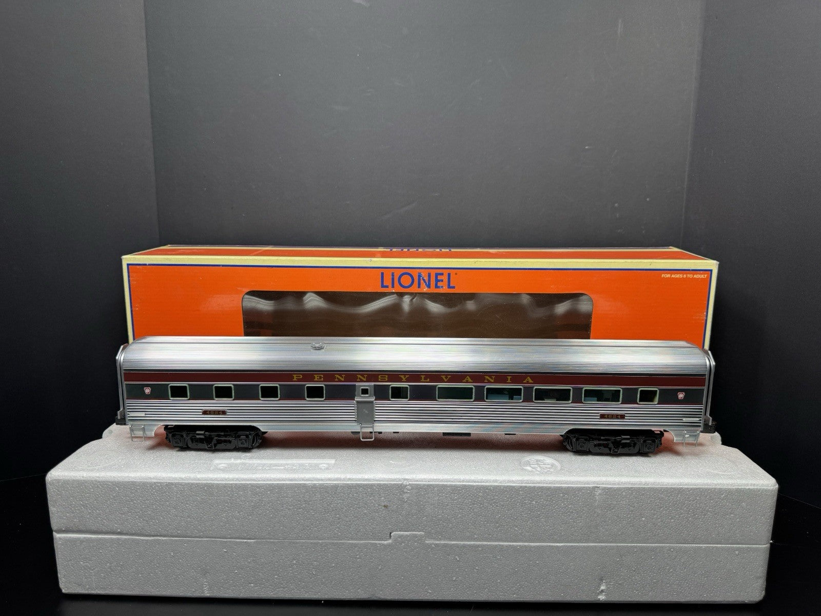 Lionel 6-25458 PRR Congressional 18" aluminum StationSounds diner car #4624 LNIB5