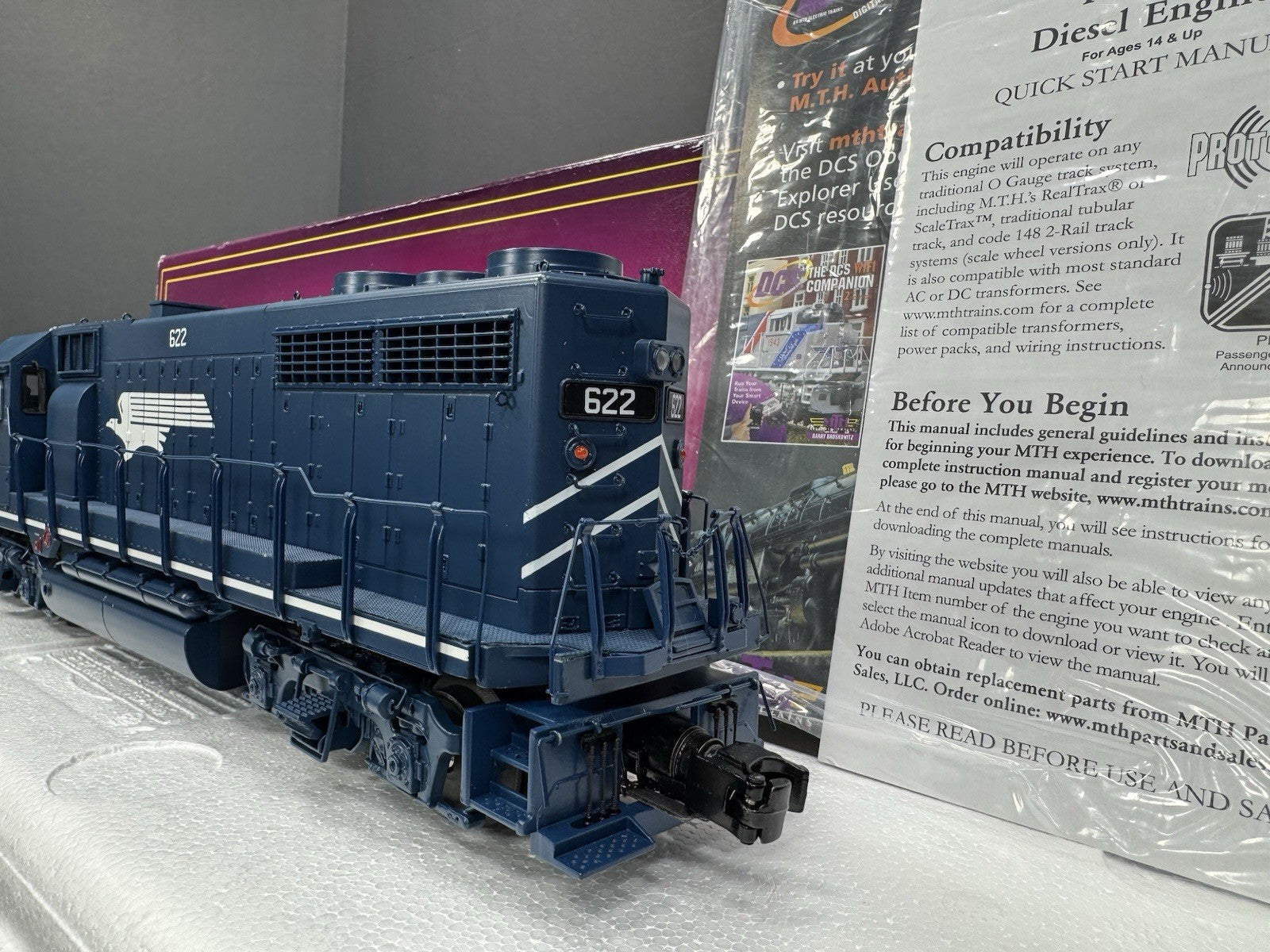 MTH 20-21555-1 Missouri Pacific MoPac GP-35 diesel engine #622 PS 3.0 NIB4