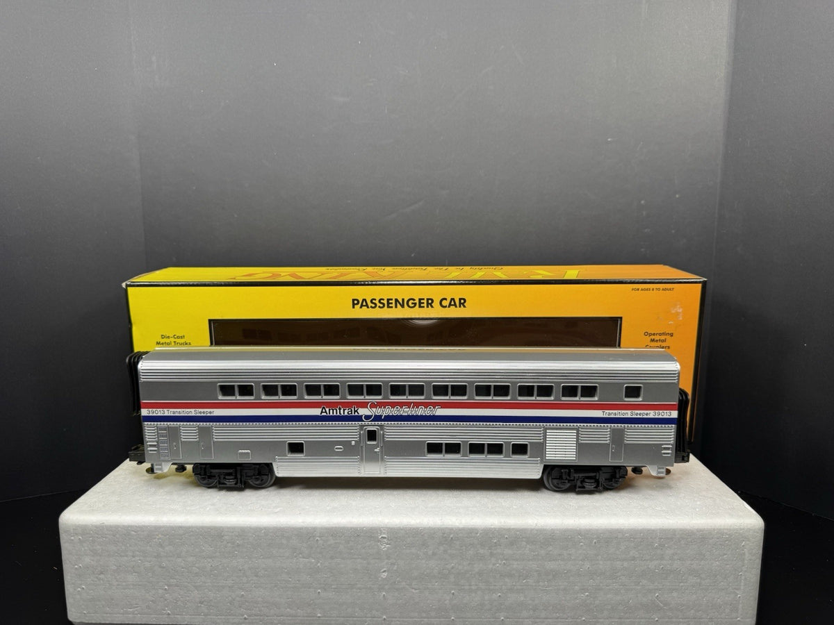 MTH RailKing 30-6503 Amtrak Superliner transitional sleeper car #39013 LNIB4