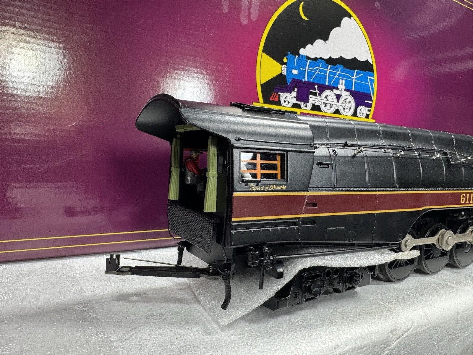 MTH 20-3947-1 Norfolk & Western N&W 4-8-4 J-class steam engine #611 PS3 LNIB7