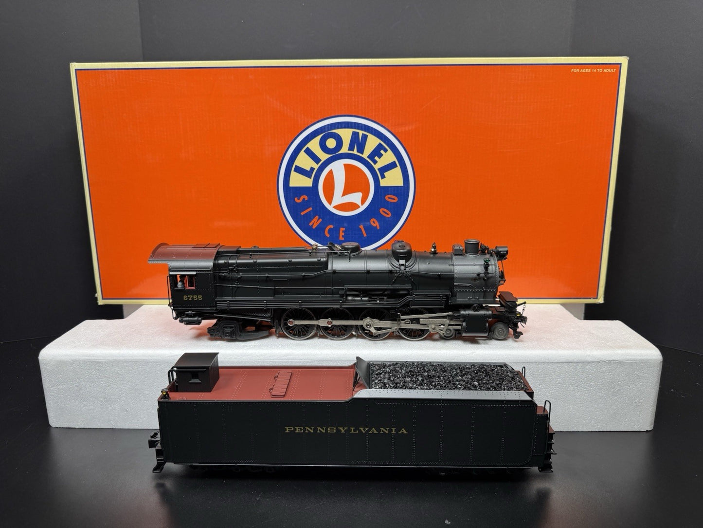Lionel LEGACY 6-81244 Pennsylvania PRR 4-8-2 M1a steam engine #6755 LNIB6