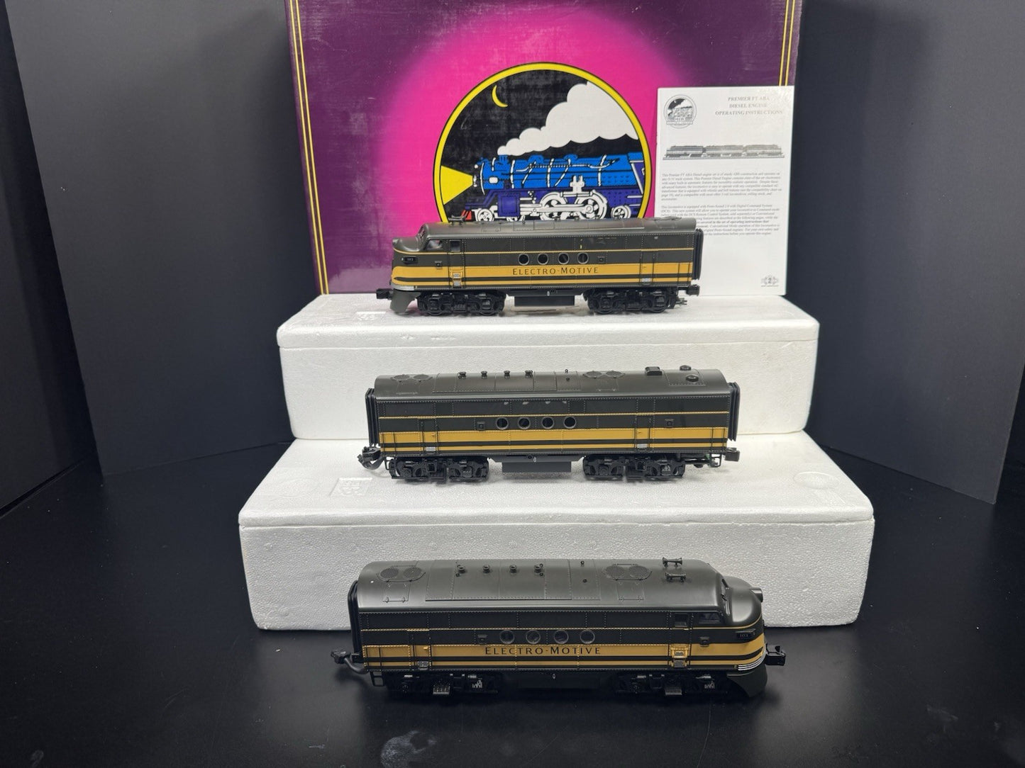 MTH 20-2277-1 Electro Motive Division FT diesel engine ABA set #103 PS2 BCR LNIB0